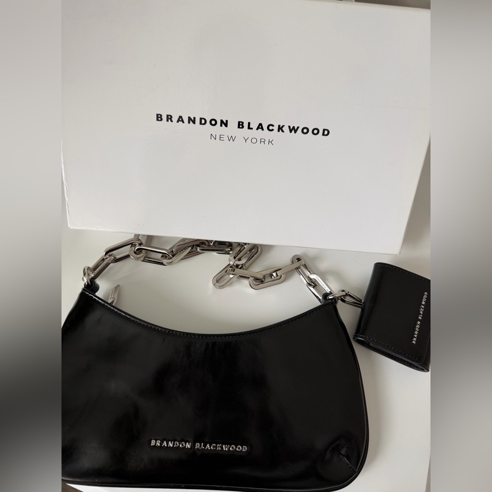 Brandon Blackwood Zip Leather Jacqueline Bag (Rare Find)